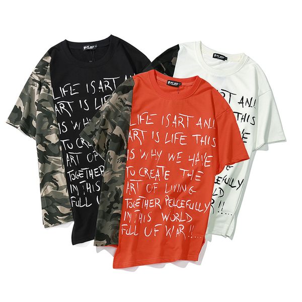 Three Colors Camouflage And White Patchwork Tshirts Letters High Street Short Sleeves Shirts Stylish Novelty Tops
Three Colors Camouflage And White Patchwork Tshirts Letters High Street Short Sleeves Shirts Stylish Novelty Tops