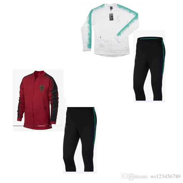 2018 2019 thailand soccer tracksuit 18 19 portugal training suit pants football training clothes sportswear mens sweater, Black
2018 2019 thailand soccer tracksuit 18 19 portugal training suit pants football training clothes sportswear mens sweater, Black