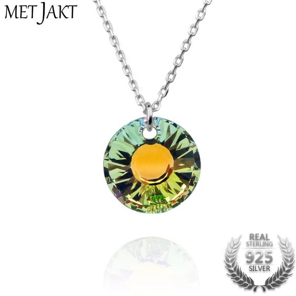 metjakt classic austrian crystal sunflower pendant necklaces solid 925 sterling silver chain for women's perfect jewelry
metjakt classic austrian crystal sunflower pendant necklaces solid 925 sterling silver chain for women's perfect jewelry