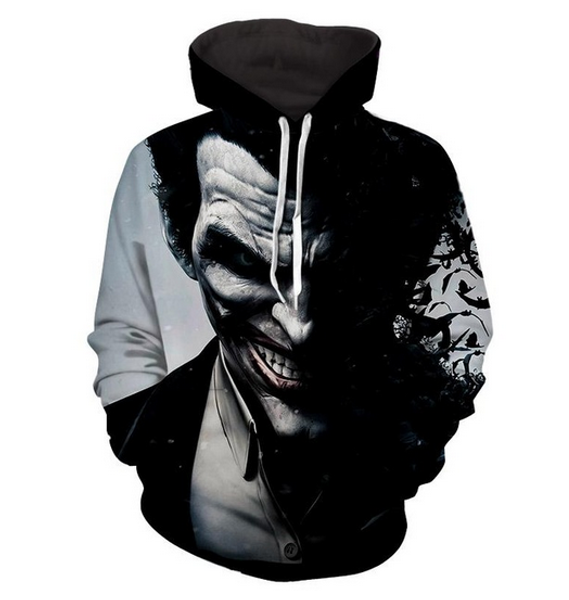 2018 new fashion men women joker black gray cool loose 3d print hoodie sweatshirts pullovers autumn tracksuit loose thin hoody szq02
2018 new fashion men women joker black gray cool loose 3d print hoodie sweatshirts pullovers autumn tracksuit loose thin hoody szq02