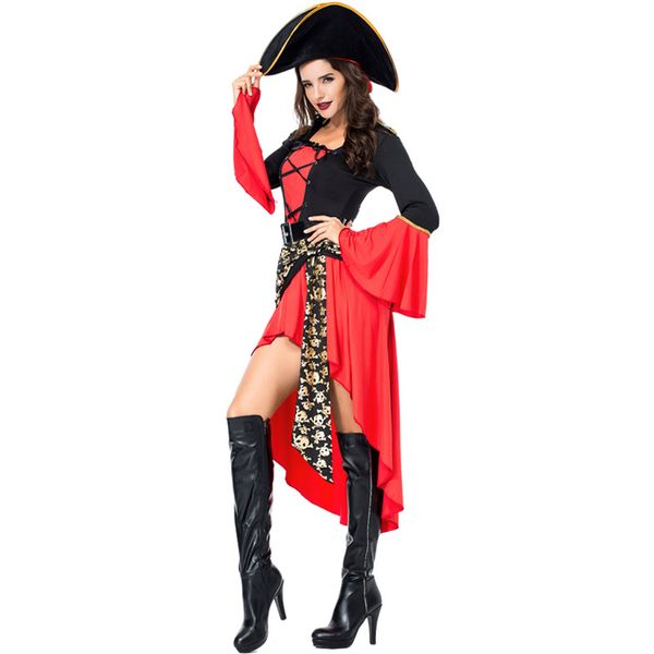 pirate costume women deluxe gothic halloween carnival costumes fantasia fancy dress, Black
pirate costume women deluxe gothic halloween carnival costumes fantasia fancy dress, Black