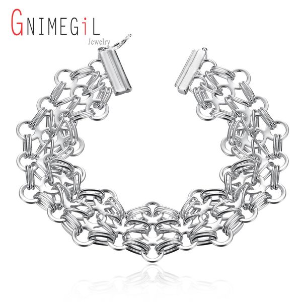 gnimegil посеребренные браслеты для женщин унисекс классический модный браслет партия ювелирные изделия подарки веб лестницы цепи браслеты, Black
gnimegil посеребренные браслеты для женщин унисекс классический модный браслет партия ювелирные изделия подарки веб лестницы цепи браслеты, Black