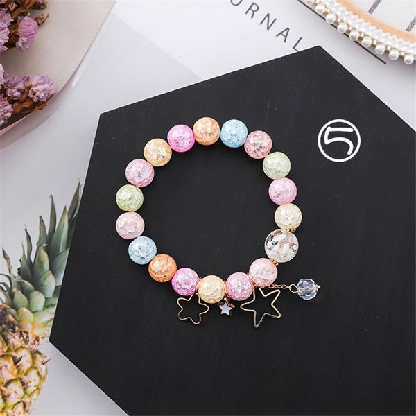 hot sale rainbow bracelet star pendant sweet bohemian crystal pink beaded bracelet for female fashion accessories gift, Black
hot sale rainbow bracelet star pendant sweet bohemian crystal pink beaded bracelet for female fashion accessories gift, Black