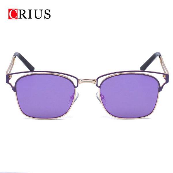 h crius 2018 new summer style women's sunglasses brand design high-quality personality vintage women sun glasses metal frame, White;black
h crius 2018 new summer style women's sunglasses brand design high-quality personality vintage women sun glasses metal frame, White;black