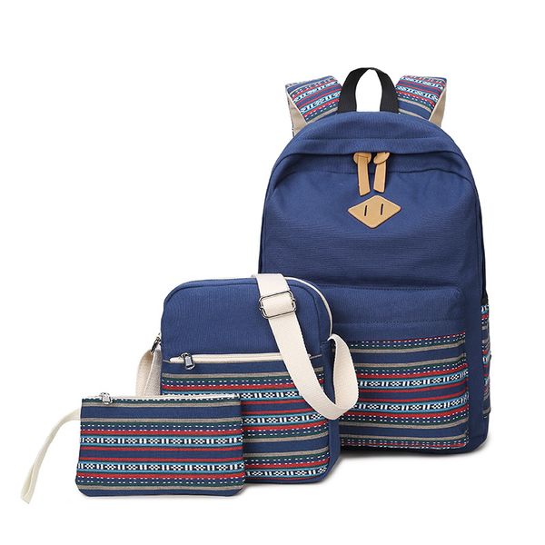 fashion female package 2018 school students new three-piece backpack bag fashion canvas bag
fashion female package 2018 school students new three-piece backpack bag fashion canvas bag