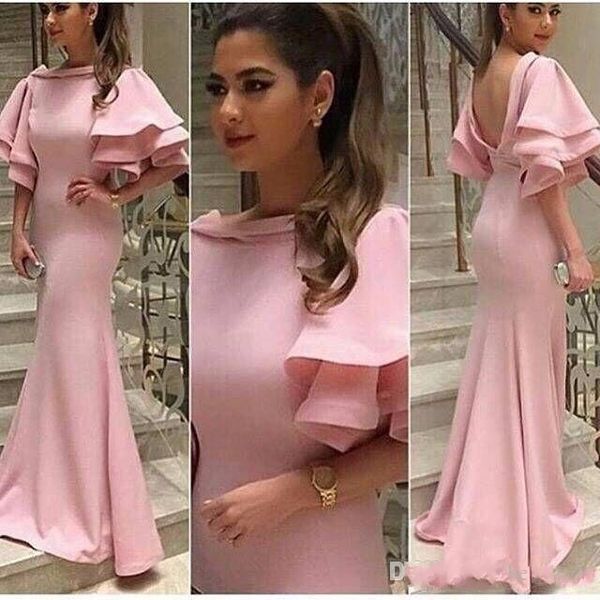 2018 dubai arabic elegant mermaid prom evening dresses bateau neck cascading sleeves backless floor length formal evening party prom dress, Black;red
2018 dubai arabic elegant mermaid prom evening dresses bateau neck cascading sleeves backless floor length formal evening party prom dress, Black;red