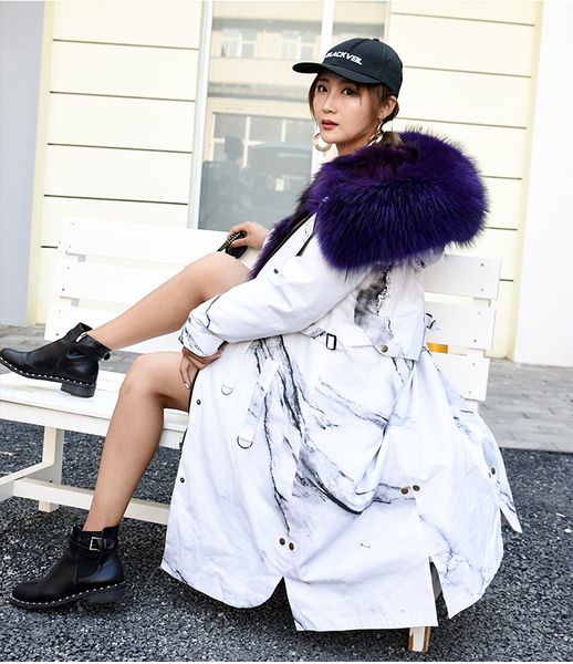 women real fur parker fashion female detachable fur coat female winter warmer jackets outerwear new style, Black
women real fur parker fashion female detachable fur coat female winter warmer jackets outerwear new style, Black
