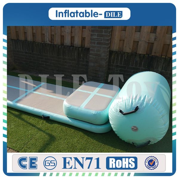 A Set (include 6 Pieces)inflatable Air Track Tumbling Track For Exercise Gymnastic Flooring With Pump For Sale