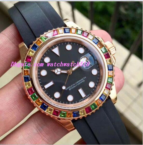 luxury watch v7version 18k rose gold 116695 rainbow diamond bezel eta 2836 movement automatic mens watches, Slivery;brown
luxury watch v7version 18k rose gold 116695 rainbow diamond bezel eta 2836 movement automatic mens watches, Slivery;brown