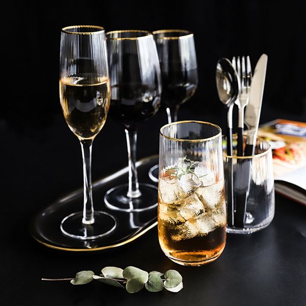 2pcs gold rim stripe pattern crystal glass cup wine glass champagne beer cup cocktail bar party home wedding drinkware
2pcs gold rim stripe pattern crystal glass cup wine glass champagne beer cup cocktail bar party home wedding drinkware