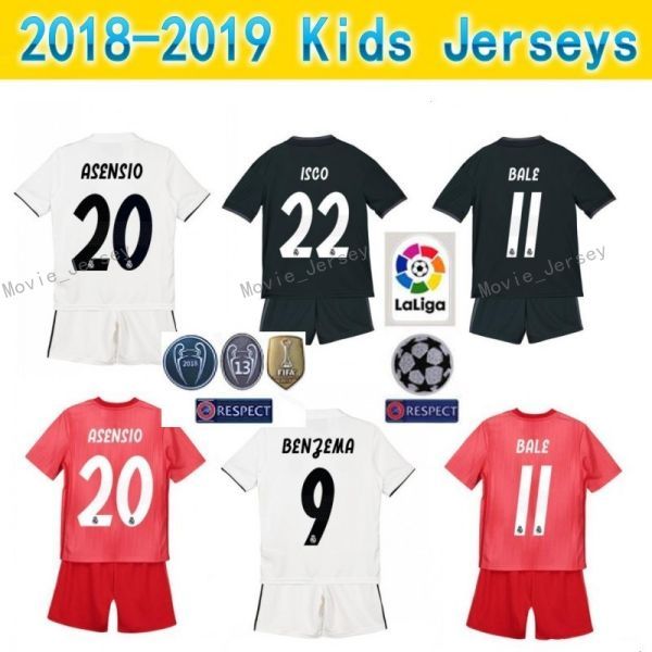 Children Real Madrid Youth BENZEMA Jersey Soccer 18 19 Champions White TONI KROOS MARCELO VAZQUEZ COURTOIS Football Shirt Kits Uniform Kids
Children Real Madrid Youth BENZEMA Jersey Soccer 18 19 Champions White TONI KROOS MARCELO VAZQUEZ COURTOIS Football Shirt Kits Uniform Kids