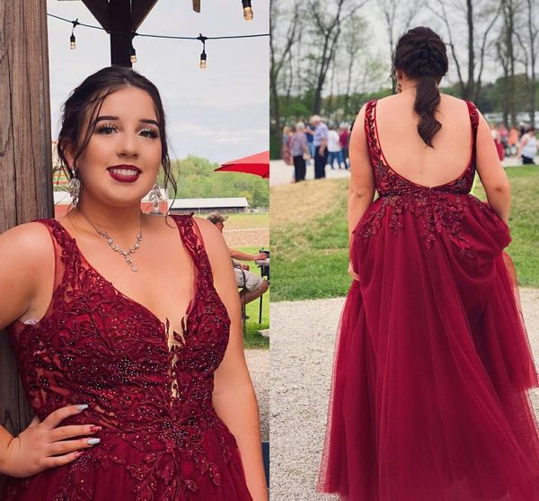 v neck plus size evening formal dresses long embroidery sequins tulle backless long ruched party prom dress gowns, Black;red
v neck plus size evening formal dresses long embroidery sequins tulle backless long ruched party prom dress gowns, Black;red