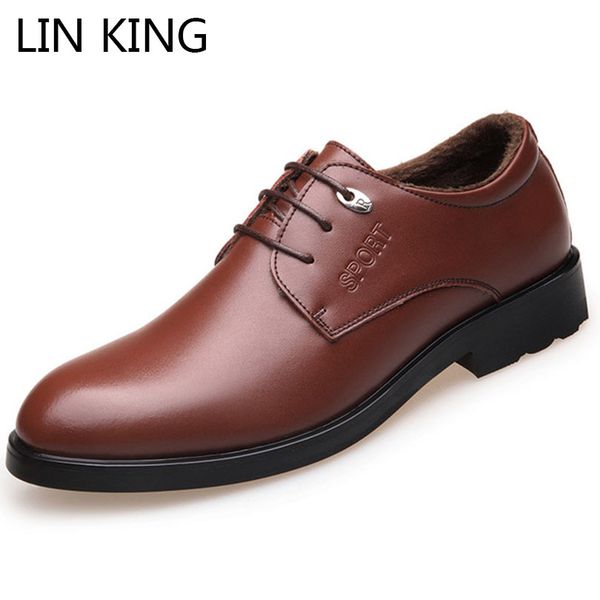 lin king 2018 new designer men dress shoes oxfords leather shoes warm winter casual solid lace up formal for male, Black
lin king 2018 new designer men dress shoes oxfords leather shoes warm winter casual solid lace up formal for male, Black