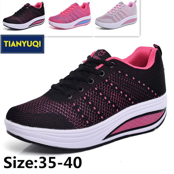 tianyuqi women swing wedges platform shoes lace-up outdoor walking sneakers comfortable leisure sport slimming shoes
tianyuqi women swing wedges platform shoes lace-up outdoor walking sneakers comfortable leisure sport slimming shoes