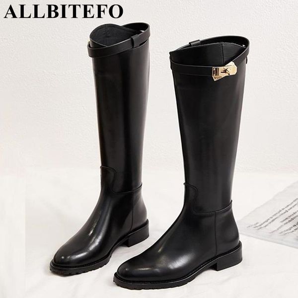 allbitefo fashion brand genuine leather thick heel women boots winter warm snow girls shoes women knee high boots long, Black
allbitefo fashion brand genuine leather thick heel women boots winter warm snow girls shoes women knee high boots long, Black