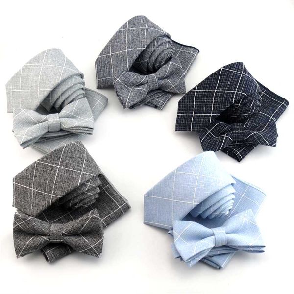 6cm plaid cotton tie set mens neckties bowtie handkerchief narrow ties for men wedding party suit shirt dress gravata slim, Black;blue
6cm plaid cotton tie set mens neckties bowtie handkerchief narrow ties for men wedding party suit shirt dress gravata slim, Black;blue