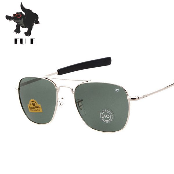 fu e new fashion army 54mm ao sunglasses american optical glass lenses sunglasses oku ross de sol - male mirror, White;black
fu e new fashion army 54mm ao sunglasses american optical glass lenses sunglasses oku ross de sol - male mirror, White;black
