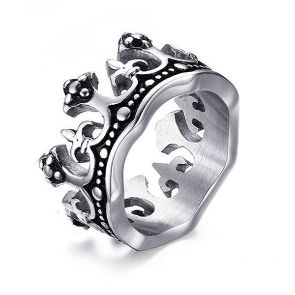 the king crown ring for men quality titanium steel ring vintage men wholesale never fade or rust, Golden;silver
the king crown ring for men quality titanium steel ring vintage men wholesale never fade or rust, Golden;silver