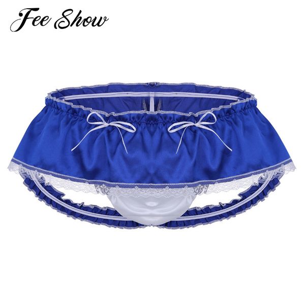 mens lingerie soft sissy briefs underwear shiny satin ruffled 3 bum straps skirted panties sissy lace trim briefs underwear, Black;white
mens lingerie soft sissy briefs underwear shiny satin ruffled 3 bum straps skirted panties sissy lace trim briefs underwear, Black;white