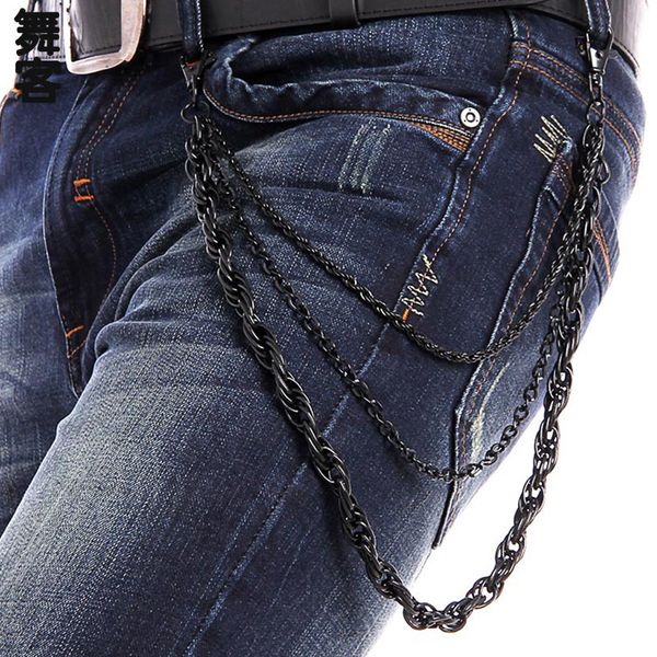 fashion new punk rock waist accessories men hip-hop street punk alloy plating jean pant black chains, Black;brown
fashion new punk rock waist accessories men hip-hop street punk alloy plating jean pant black chains, Black;brown