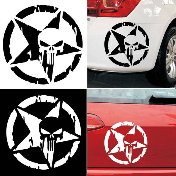 1pcs 13cm 13cm the punisher skull car sticker pentagram vinyl decals motorcycle accessories
1pcs 13cm 13cm the punisher skull car sticker pentagram vinyl decals motorcycle accessories
