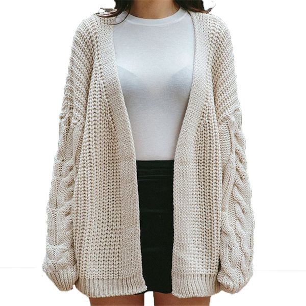 kulazopper autumn winter women v neck oversized sweaters female knitted cardigan lady twist knitwear solid jumper coats kw071, White;black
kulazopper autumn winter women v neck oversized sweaters female knitted cardigan lady twist knitwear solid jumper coats kw071, White;black