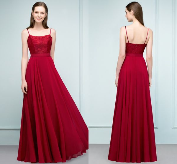 under $60 bohemian 2018 a line simple red long chiffon bridesmaid dresses spaghetti straps maid of the honor pleats cps815, White;pink
under $60 bohemian 2018 a line simple red long chiffon bridesmaid dresses spaghetti straps maid of the honor pleats cps815, White;pink