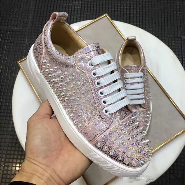 fashion designer brand men women spikes party wedding dress red bottom sneakers comfortable casual walking shoes with box, Black
fashion designer brand men women spikes party wedding dress red bottom sneakers comfortable casual walking shoes with box, Black