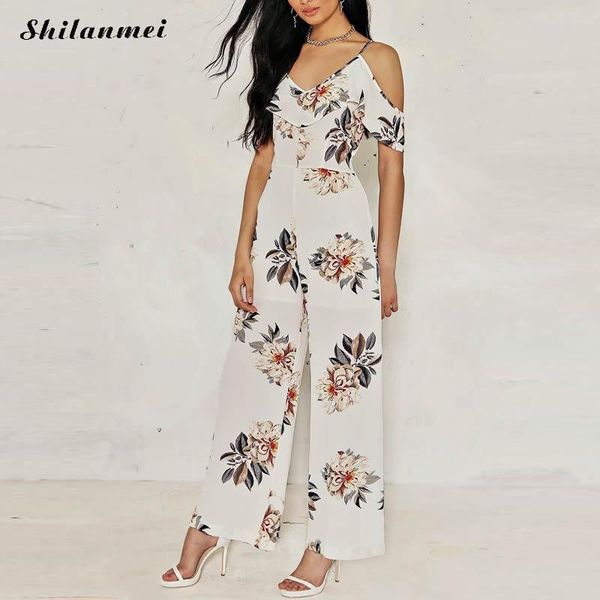 2018 womens summer chiffon ruffle long jumpsuit off the shoulder backless bodysuit boho floral print overalls for women xl, Black;white
2018 womens summer chiffon ruffle long jumpsuit off the shoulder backless bodysuit boho floral print overalls for women xl, Black;white