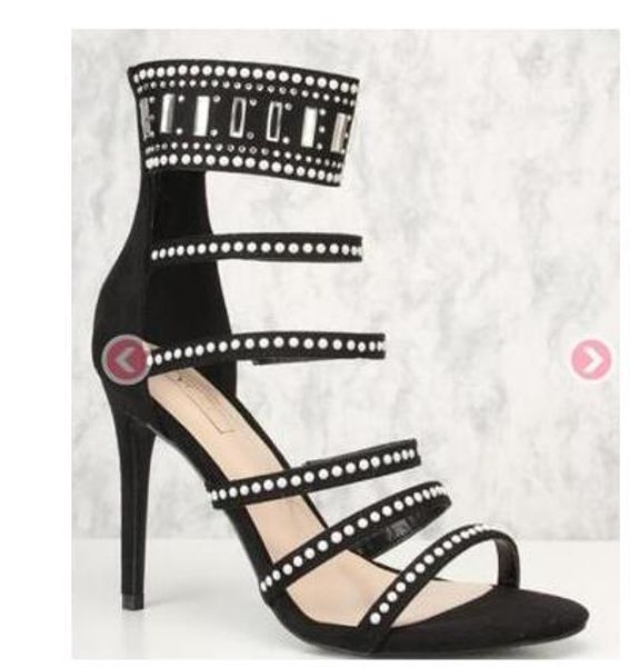 2018 spring european and american foreign trade hollow toe night club shoes fashion water drill stiletto heel female sandals, Black
2018 spring european and american foreign trade hollow toe night club shoes fashion water drill stiletto heel female sandals, Black