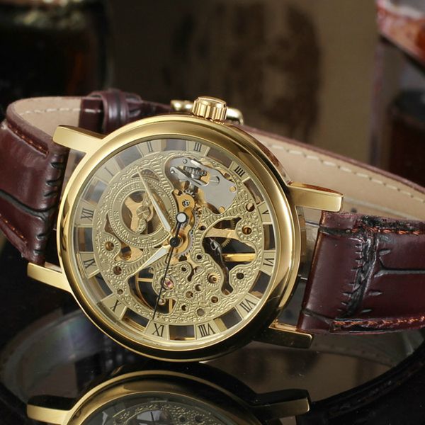 winner royal carving skeleton brown leather strap transparent thin case skeleton design men watch, Slivery;brown
winner royal carving skeleton brown leather strap transparent thin case skeleton design men watch, Slivery;brown