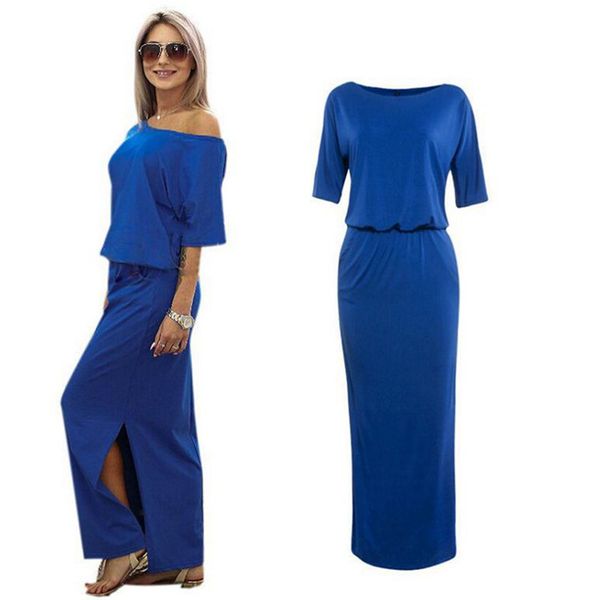 O-Neck New Sexy Summer Women Boho Maxi Dress Short Sleeve Side Slit Loose Evening Party Long Beach Dress with Pocket Vestidos
O-Neck New Sexy Summer Women Boho Maxi Dress Short Sleeve Side Slit Loose Evening Party Long Beach Dress with Pocket Vestidos