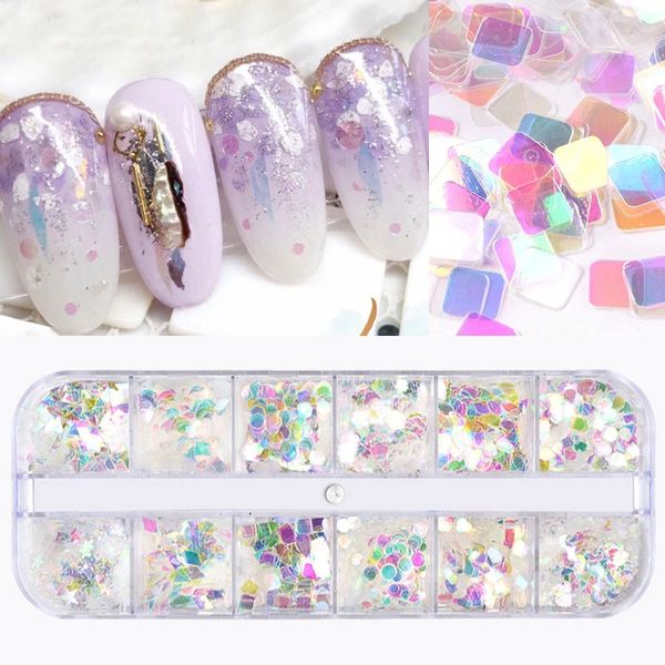 1 box super shiny colorful transparent nail art glitter sequins diy 3d charm manicure decorations 12 designs, Silver;gold
1 box super shiny colorful transparent nail art glitter sequins diy 3d charm manicure decorations 12 designs, Silver;gold