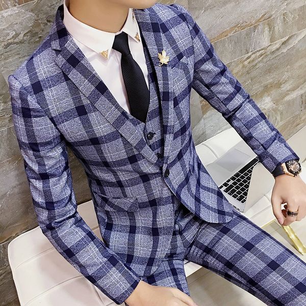 2018 new mens plaid suit jackets s-3xl slim suitable blazer jacket men business casual male suit coats, White;black
2018 new mens plaid suit jackets s-3xl slim suitable blazer jacket men business casual male suit coats, White;black