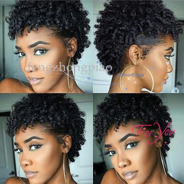 fengzhongpiao afro wigs 100% human hair short wig for black women non lace bob wigs natural kinky curly machine made wigs, Black;brown
fengzhongpiao afro wigs 100% human hair short wig for black women non lace bob wigs natural kinky curly machine made wigs, Black;brown
