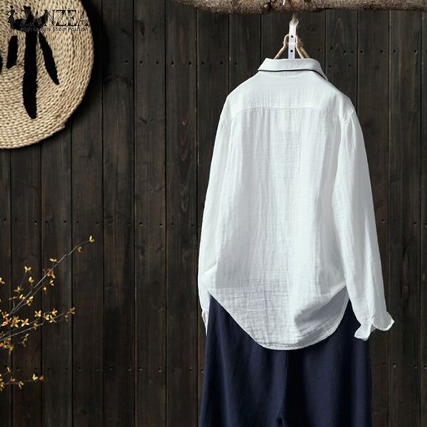 blusaszanzea fashion solid cotton linen loose blouse 2018 women casual lapel long sleeve elegant work office autumn shirt, White
blusaszanzea fashion solid cotton linen loose blouse 2018 women casual lapel long sleeve elegant work office autumn shirt, White