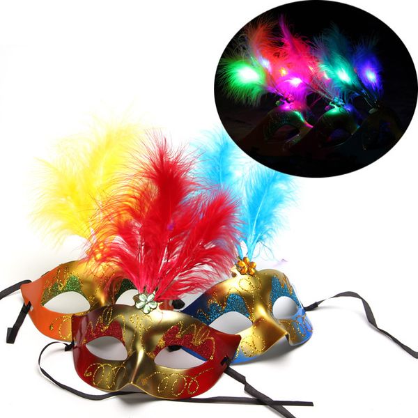 Luminou led feather ma k female ma querade co tume party colorful gold powder prince ma k halloween party favor decor prop ffa780 120pc
Luminou led feather ma k female ma querade co tume party colorful gold powder prince ma k halloween party favor decor prop ffa780 120pc