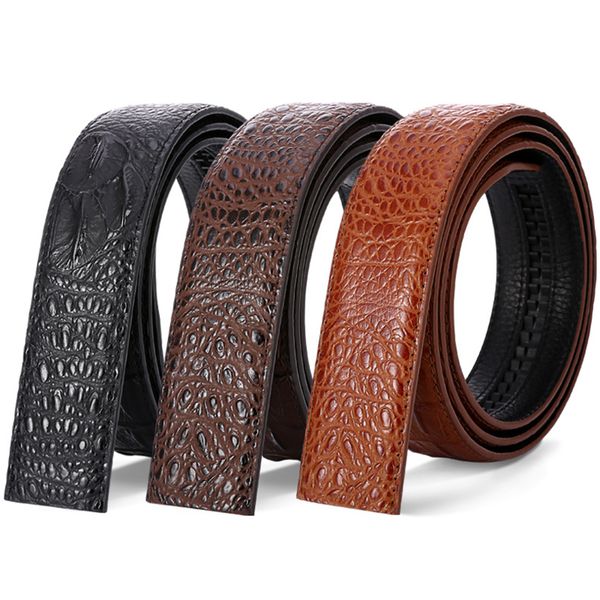 10pcs / lot singyou no buckle only belt men waist belt fashion high quality crocodile printted male strap, Black;brown
10pcs / lot singyou no buckle only belt men waist belt fashion high quality crocodile printted male strap, Black;brown