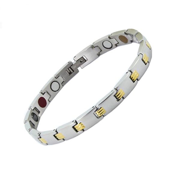100% new stainless bracelets bangles neodymium magnet germanium bracelet health pulsars for women/men factory direct sales, Golden;silver
100% new stainless bracelets bangles neodymium magnet germanium bracelet health pulsars for women/men factory direct sales, Golden;silver