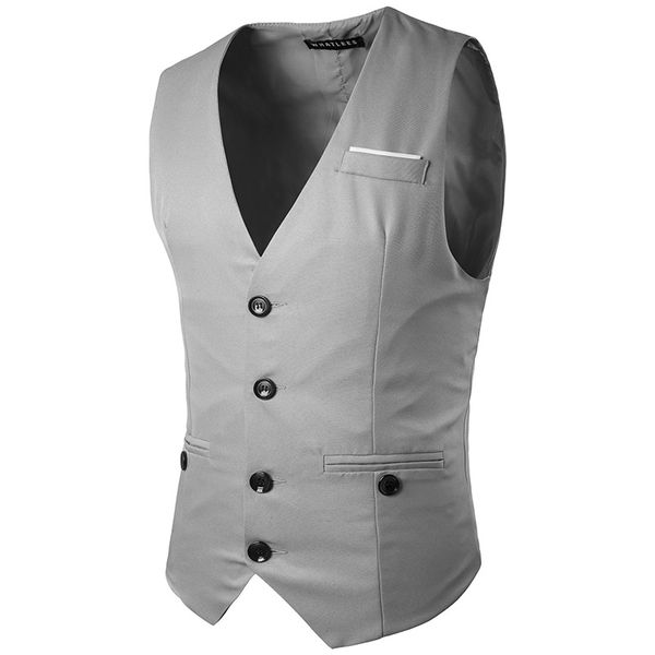 customized new men's fashion vest chest decoration multi-button gentleman slim suit vest, Black;white
customized new men's fashion vest chest decoration multi-button gentleman slim suit vest, Black;white