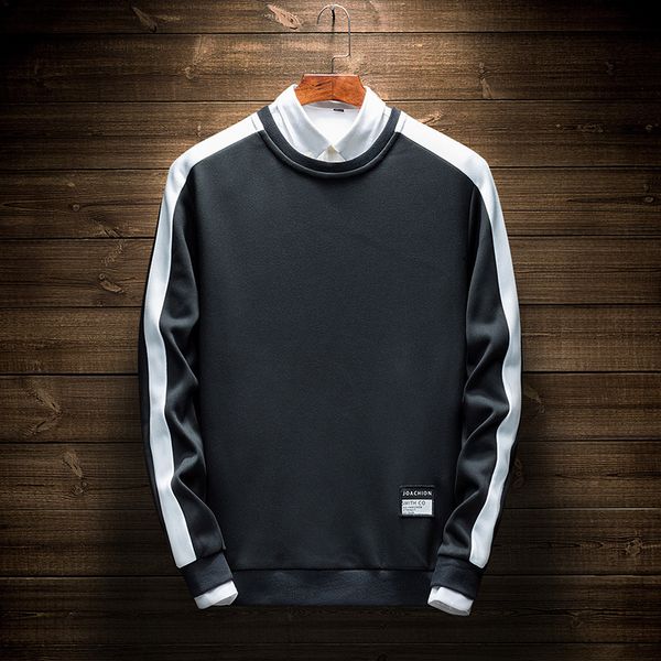 casual men stitiched sweatshirt fashion japanese original striped long sleeve shirt male tracksuit autumn winter boy clothes, Black
casual men stitiched sweatshirt fashion japanese original striped long sleeve shirt male tracksuit autumn winter boy clothes, Black