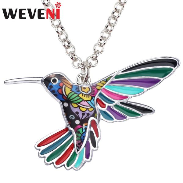 weveni enamel alloy hummingbird necklace pendant chain long choker trendy animal jewelry for women girls teens birthday gift new, Silver
weveni enamel alloy hummingbird necklace pendant chain long choker trendy animal jewelry for women girls teens birthday gift new, Silver