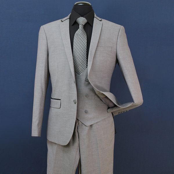 2018 new blazers slim fit groom tuxedos light grey side slit man suit wedding groomsman men suits bridegroom st008, White;black
2018 new blazers slim fit groom tuxedos light grey side slit man suit wedding groomsman men suits bridegroom st008, White;black