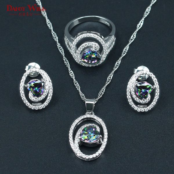 925 silver women bridal jewelry set fire rainbow heart-shaped necklace earring ring pendants for wedding jewelry, Slivery;golden
925 silver women bridal jewelry set fire rainbow heart-shaped necklace earring ring pendants for wedding jewelry, Slivery;golden
