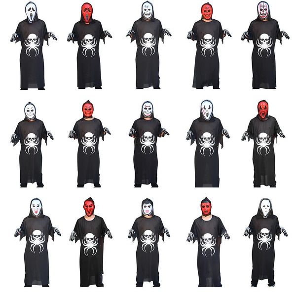 3-piece halloween costume spider bones ghosts set ghost festival cosplay suit male female cos (ghost clothes+mask+gloves, Black;red
3-piece halloween costume spider bones ghosts set ghost festival cosplay suit male female cos (ghost clothes+mask+gloves, Black;red
