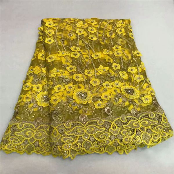 2018 gorgeous yellow french net african lace fabric with stone beads nigerian wedding african lace fabric, Black;white
2018 gorgeous yellow french net african lace fabric with stone beads nigerian wedding african lace fabric, Black;white