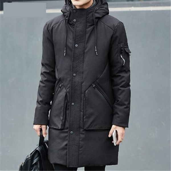 2018 winter jacket coat men duck down jacket men long black parkas slim fit korean fashion hooded male abrigos hombre, Black;white
2018 winter jacket coat men duck down jacket men long black parkas slim fit korean fashion hooded male abrigos hombre, Black;white