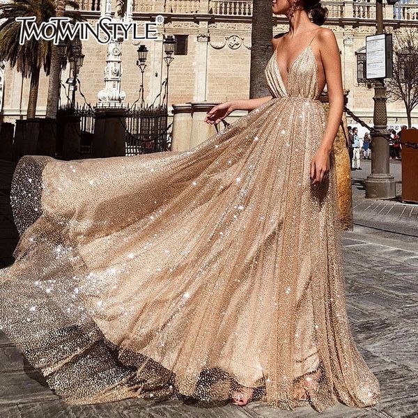 twotwinstyle mesh maxi dress strapless sequins patchwork tunic high waist party dresses women summer elegant clothing, Black;gray
twotwinstyle mesh maxi dress strapless sequins patchwork tunic high waist party dresses women summer elegant clothing, Black;gray
