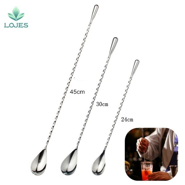 stainless steel mixing cocktail spoon teardrop spoon stir bar tool bartender tool spiral pattern stir
stainless steel mixing cocktail spoon teardrop spoon stir bar tool bartender tool spiral pattern stir