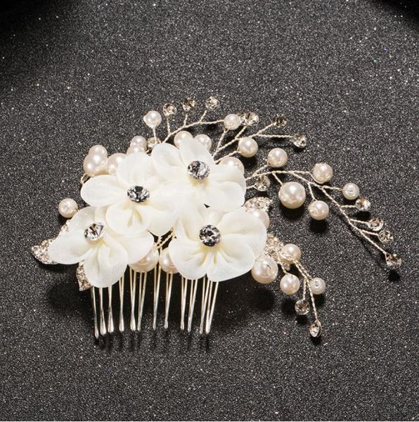 korean bridal headwear ornament alloy drill, comb wedding accessories, wedding accessories, Slivery;golden